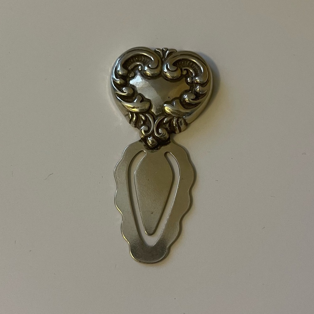 Brighton Vintage Silver Heart Bookmark